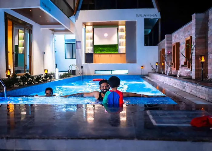 Amara Kosha Misty Nandi Hills - Sk - Premium 2Bhk Pool Villa With Private Jacuzzi, Movie Room & Complimentary Home-Made Food